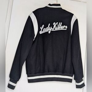G-EASY “Lady Killers” Varsity Bomber Jacket , Large